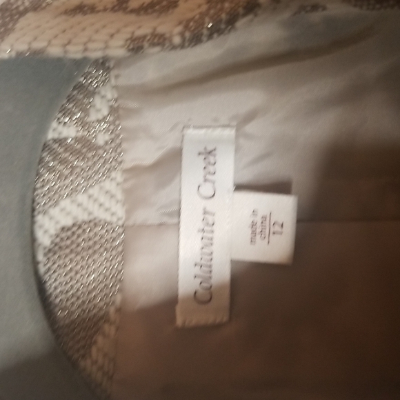 Coldwater Creek  Suit jacket in tapestry with cuff sleeves - Picture 3 of 5